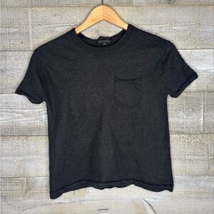 J Crew small Italian cashmere 100% cashmere black short sleeve top